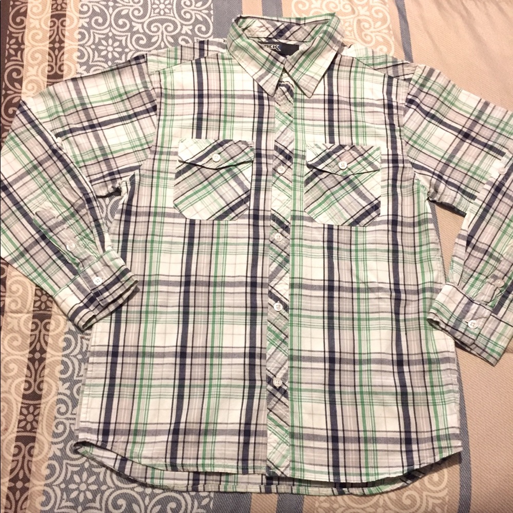 Boys Jack Large button down long sleeve shirt